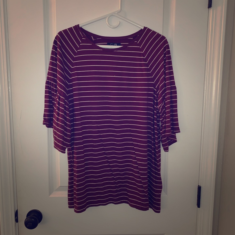 Stripes 3/4 Sleeve Top